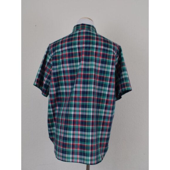 Vintage 90s Plaid Button Down Blouse‎ - Picture 3 of 9